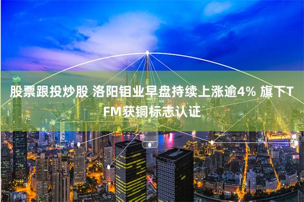 股票跟投炒股 洛阳钼业早盘持续上涨逾4% 旗下TFM获铜标志认证